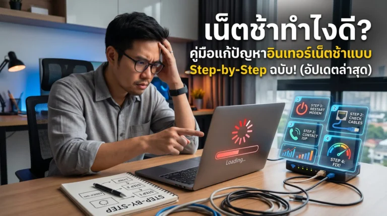 เน็ตช้าทำไงดี