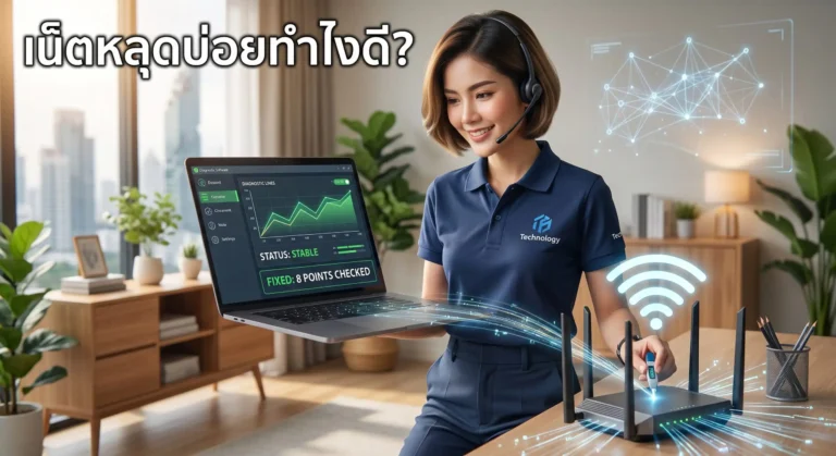 เน็ตหลุดบ่อยทำไงดี?